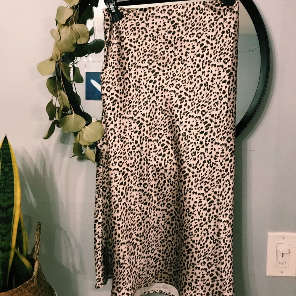 Leopard Midi Skirt